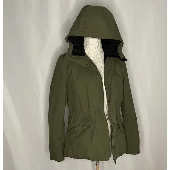 Helly Hansen W sz Med Jacket Green HellyTech Primaloft Waterproof Parka W Hood - Picture 10 of 12